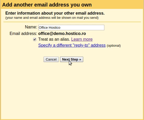 Pridėti el. pašto adresą
