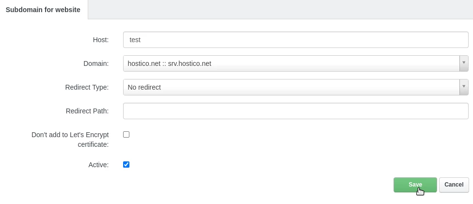 ISP ,subdomeniu , alias
